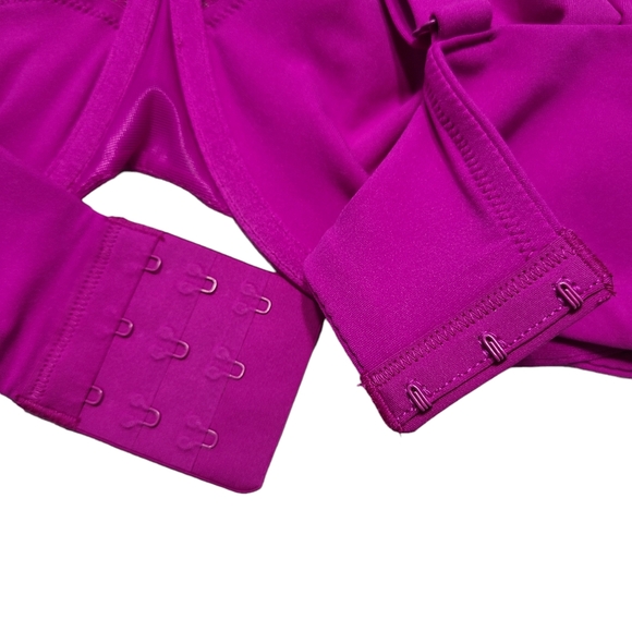 Skims 44D Fits Everybody Lace Unlined Scoop Bra Lollipop Purple - Picture 6 of 7